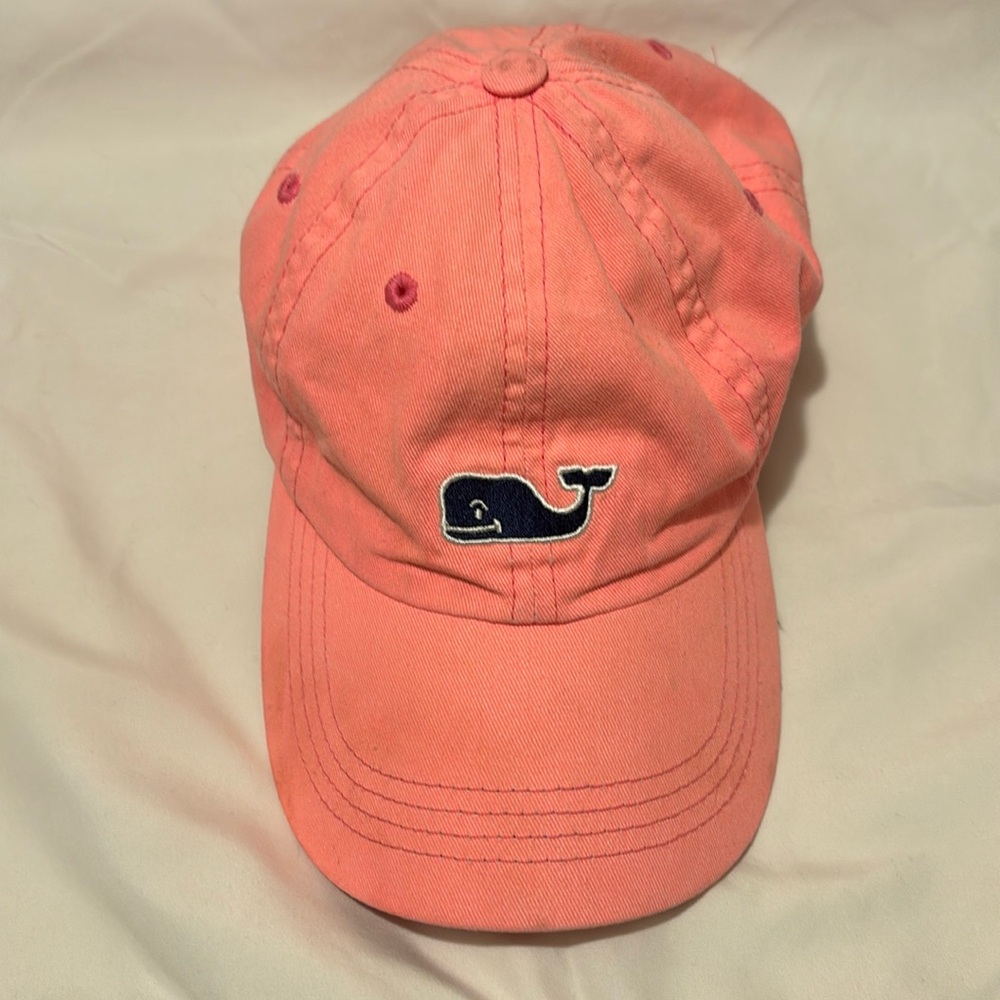 Adorable gently used -hot pink Vineyard Vines women’s baseball cap/Velcro close
